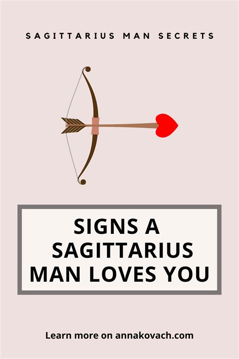 signs sagittarius man loves you